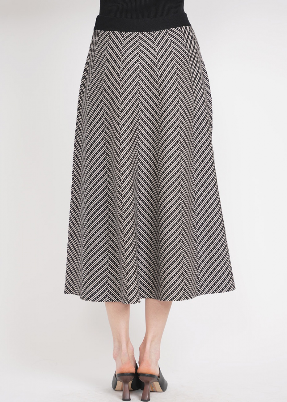 Chevron sequin shop midi skirt warehouse